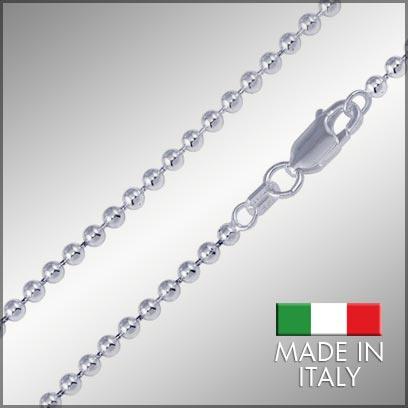 Sterling Silver Bead Chains