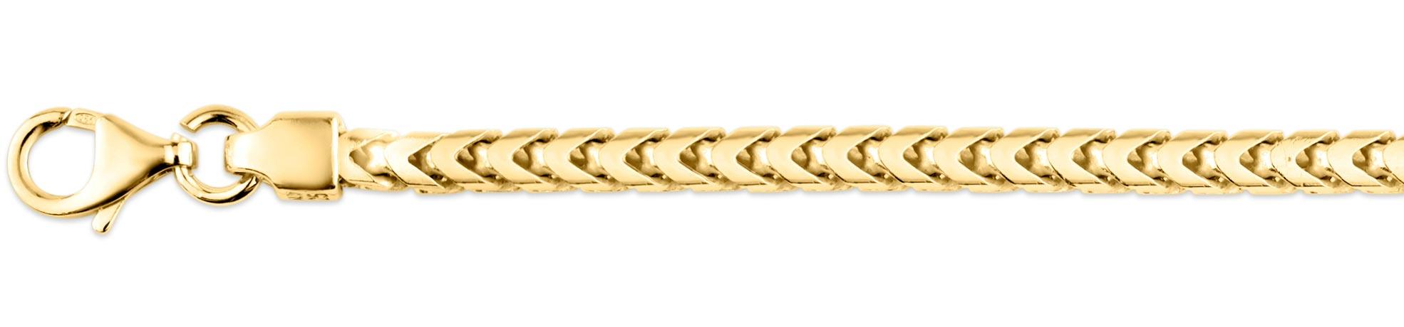Sterling Silver Gold Plated Franco Chains