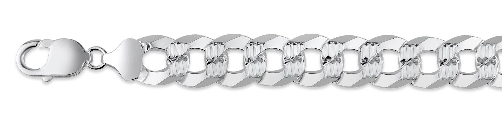 Sterling Silver Super Flat DC Curb Chains