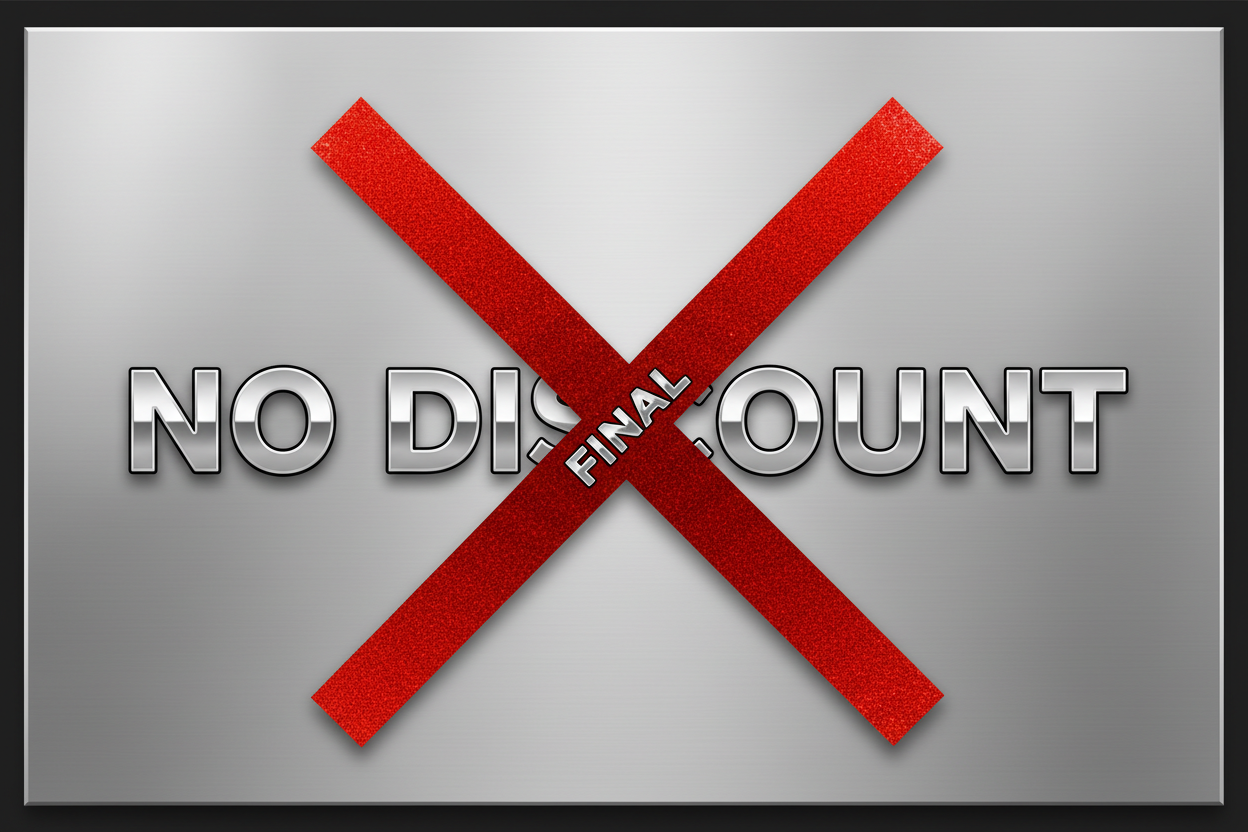 NO DISCOUNT