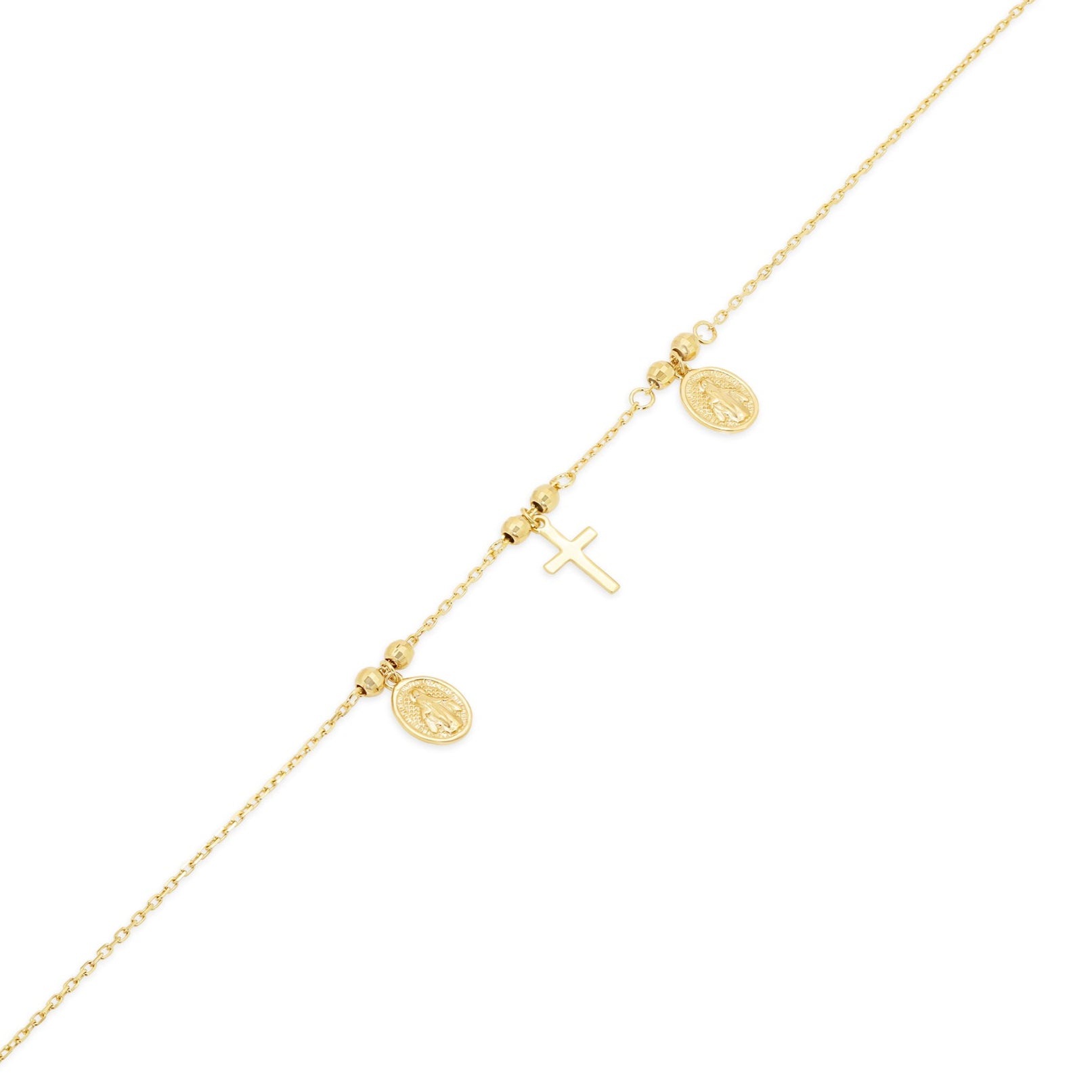 14P00149. - Colgante de oro amarillo de 14 quilates con detalle de corazón de niño sonriente