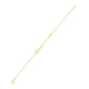 14KB0009. - 14 Karat Yellow Gold Love Engravable Bar Adjustable Bracelet