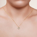 14P00149. - Colgante de oro amarillo de 14 quilates con detalle de corazón de niño sonriente