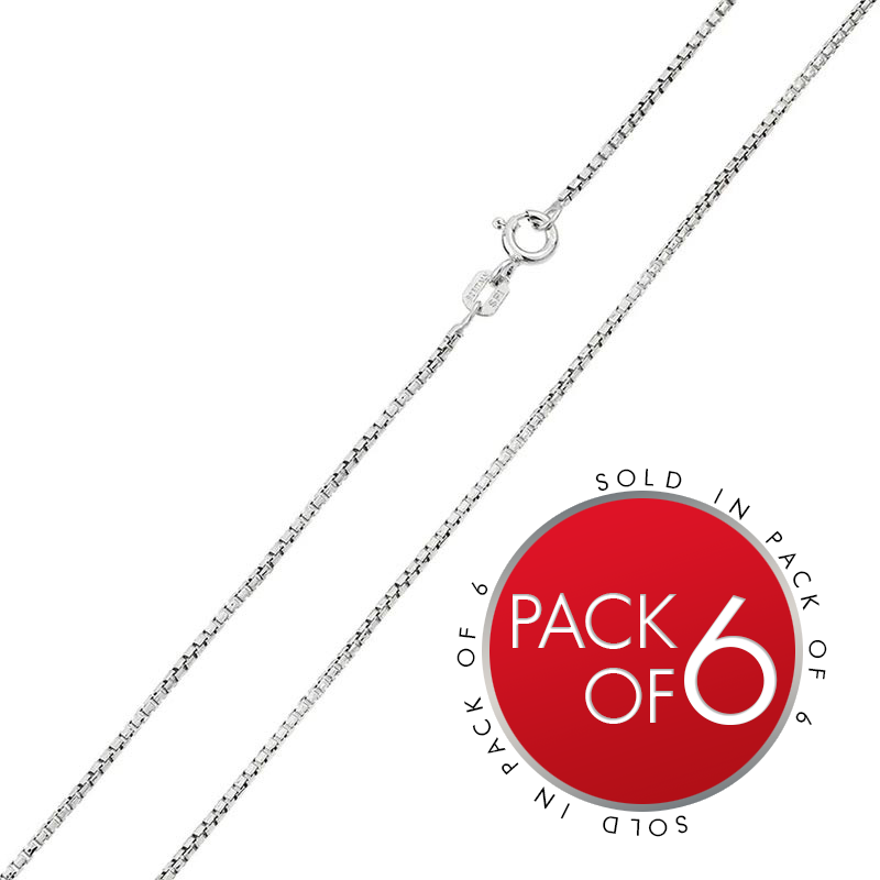 925 Sterling Silver Diamond Cut Round Box Chain