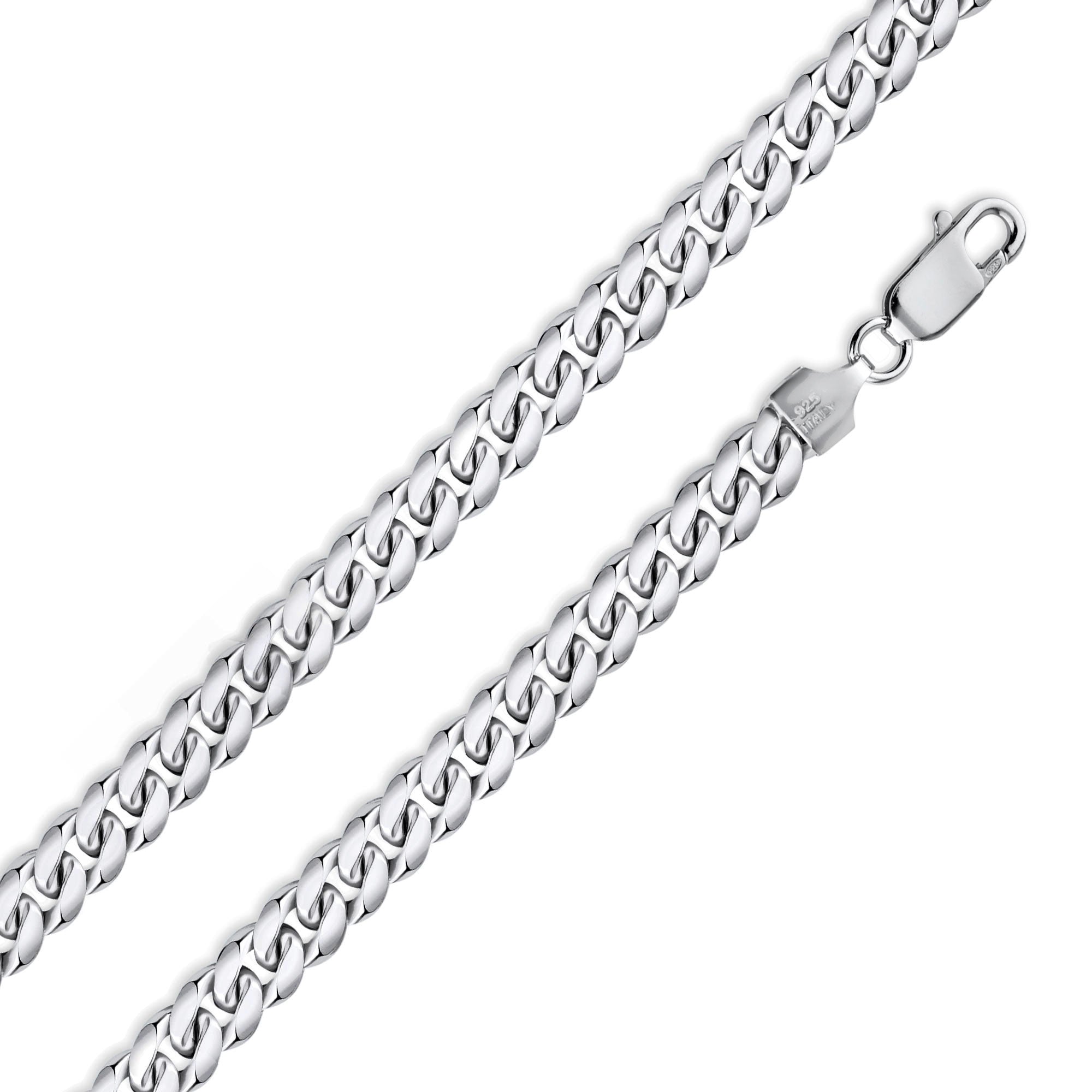 Cadena o Pulsera Cubana de Plata Esterlina 925