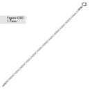 Cadenas o pulsera Figaro 050 de 1,7 mm - CH602