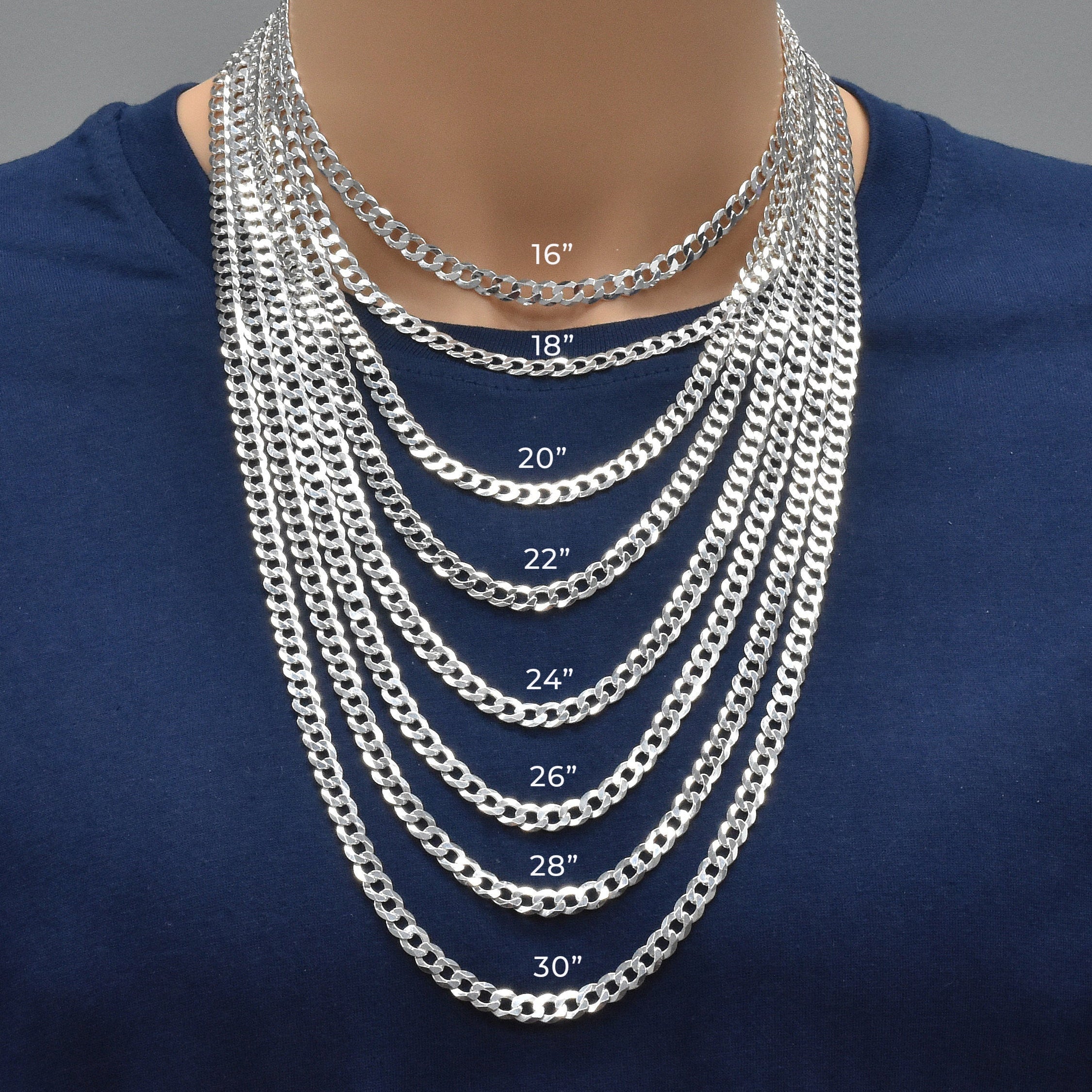 Curb 160 Chain or Bracelet 6.1mm - CH618B