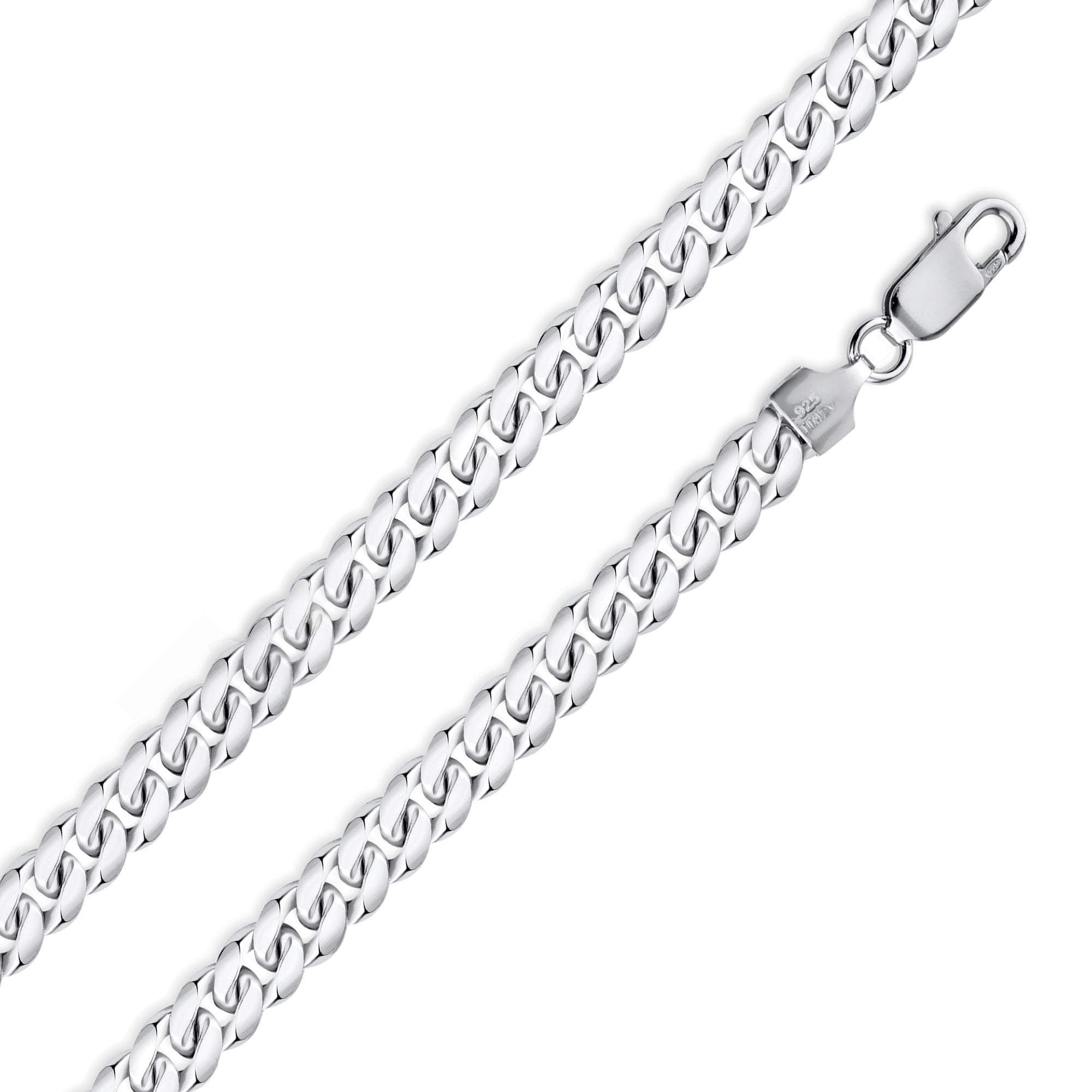 アクセサリー SILVER925 MIAMI CUBAN CHAIN 60cm Sterling Silver Miami Cuban 220 Chain 7.6mm - CH654 | Silver