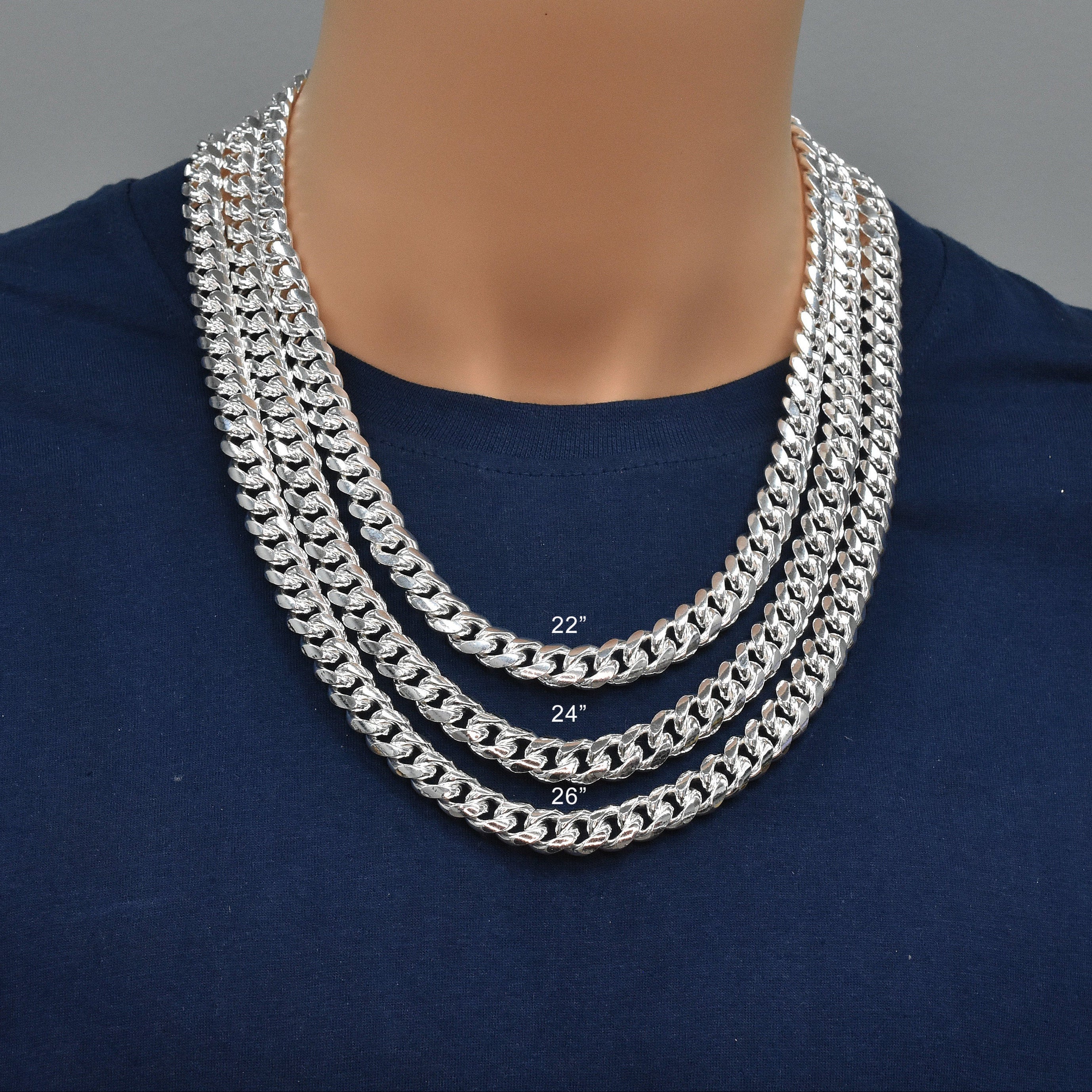 Miami Cuban 300 10.9mm Chain or Bracelet Box Lock - CH683