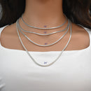 Round Snake 300 Hollow Chain 3mm - CH744