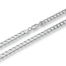 Square Curb Diamond Cut Ten Sided 250 7.2mm Chain or Bracelet - CH764