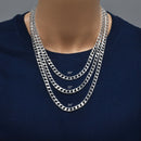 Square Curb Diamond Cut Ten Sided 220 6.2mm Chain or Bracelet - CH763