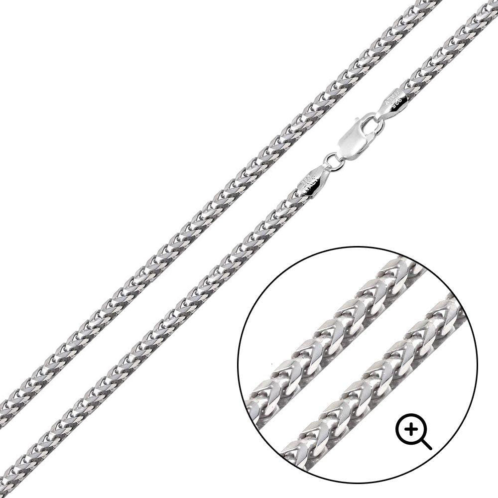 925 Sterling Silver Basic Oval DC Franco 080 2.4mm Chain - CH824 SL
