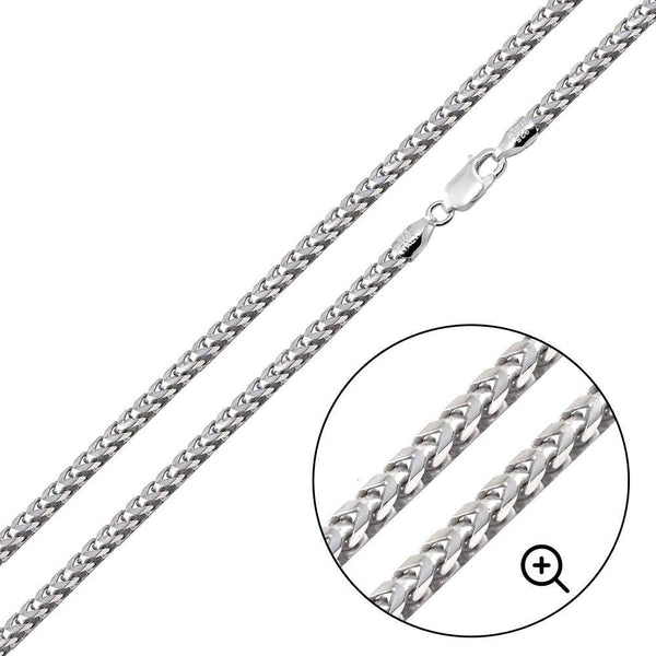 925 Sterling Silver Basic Oval DC Franco 080 Chain 2.4mm - CH824 SL