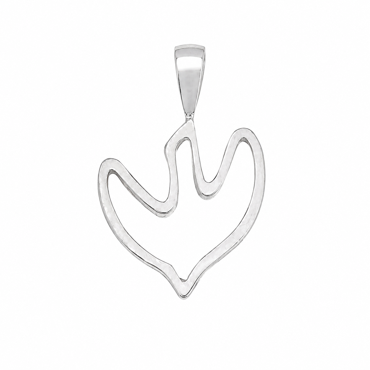 925 Sterling Silver Flying Dove Charm Pendant- CHARM00194