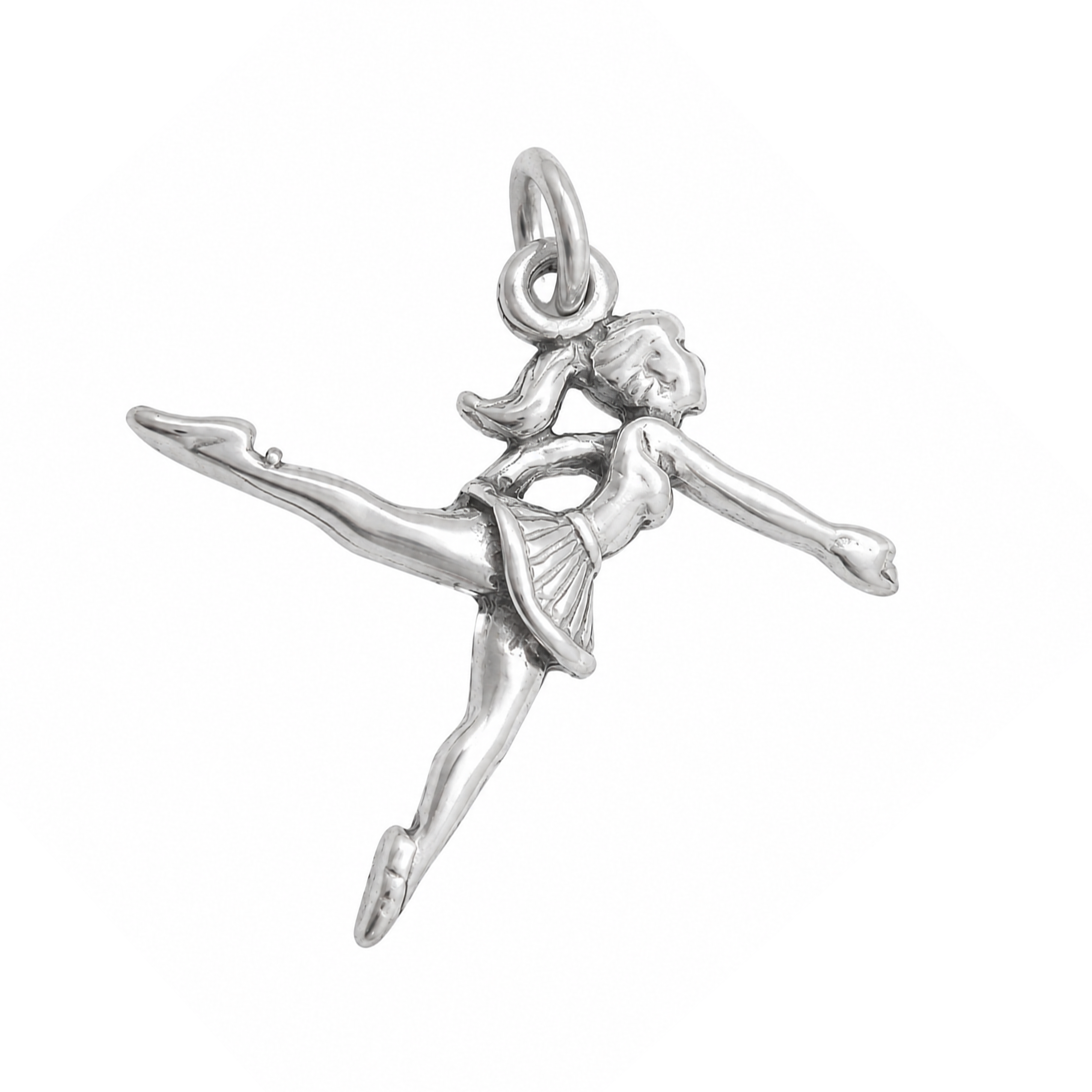 925 Sterling Silver Oxidized Ballerina Pendant- CHARM00202