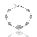 High Polished 925 Sterling Silver Our Lady of Guadalupe Adjustable Bracelet - DIB00084