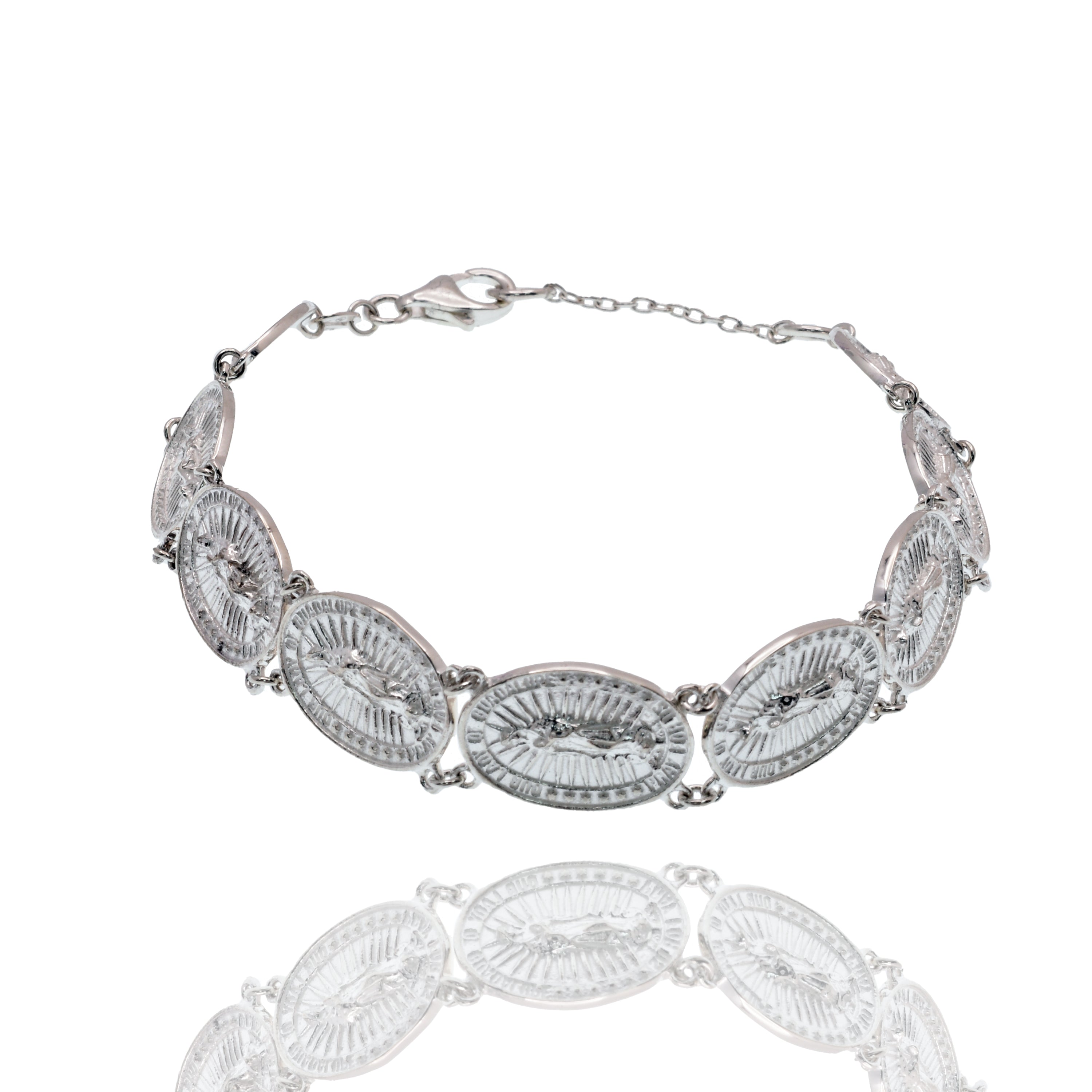 Pulsera Rosario de Plata 925 de Alto Pulido - DIB00070