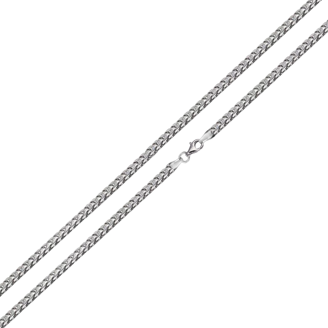 925 Sterling Silver Round Franco Chain
