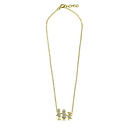 Collar familiar para hija y padres en plata de ley 925 bañada en oro - GMN00081GP