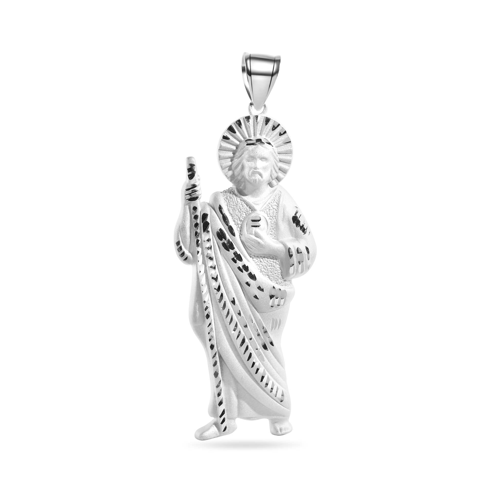 D*L様 silver 925 jesus ジーザス トップ キリスト aval Silver 925 Sandblast Diamond Cut Jesus Christ Pendant - GMP00164