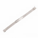 925 Sterling Silver Three Strand Curb 10.5mm Textured ID Bracelet - CDIB00008