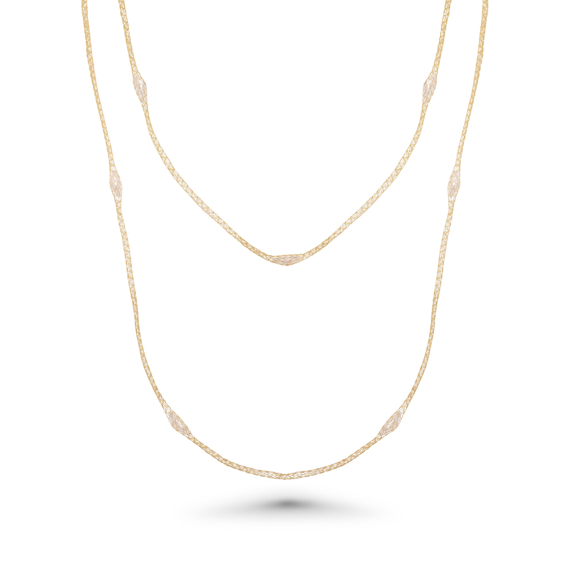 Collar Italiano De Cadena Mística Chapada En Rodio Negro De Plata 925 - ITN00051BLK