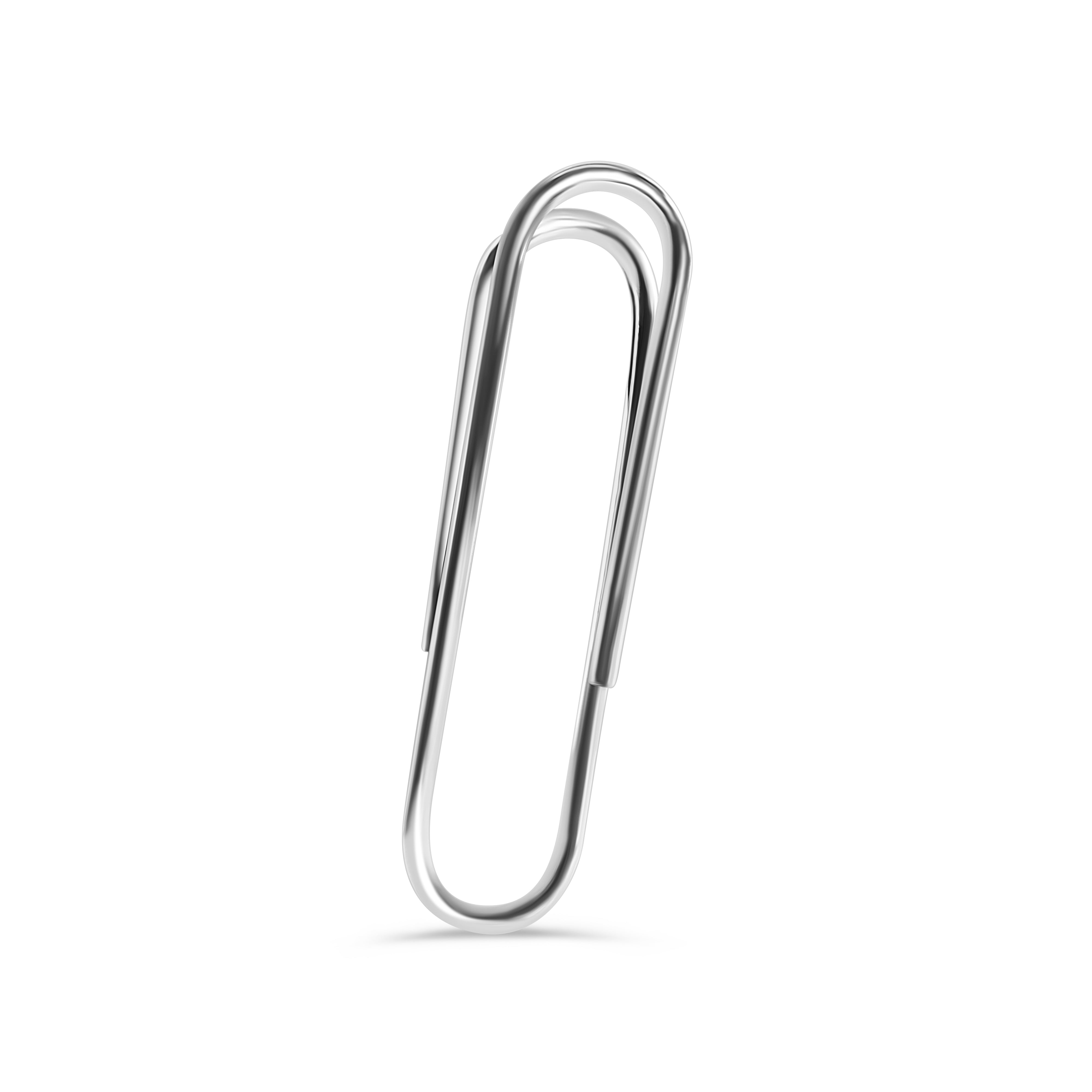 High Polished 925 Sterling Silver Paperclip Style 16mm x 60mm Moneyclip - MONEYCLIP16