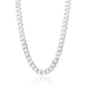 Rhodium Plated 925 Sterling Silver Miami Curb Link 5.8mm Chain or Bracelet - GMN00239 | GMB00165