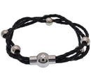 Stainless Steel Synthetic Beaded Magnetic Lock Bracelet - SLB00003