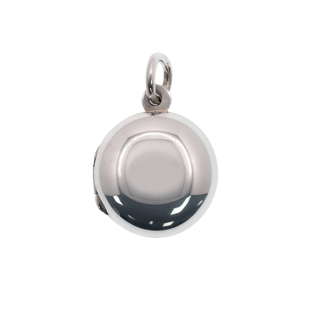 925 Sterling Silver High Polished Round Locket- SPP00061