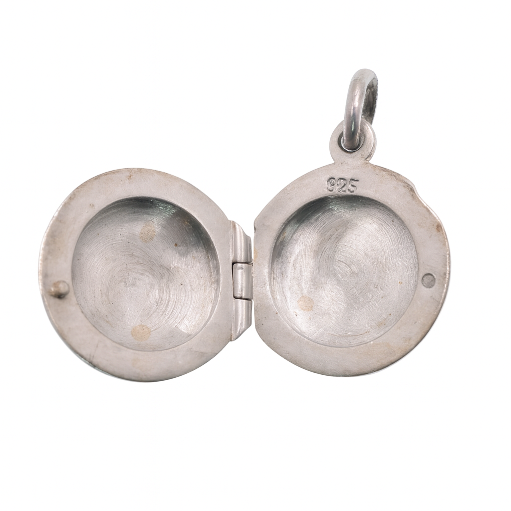 925 Sterling Silver High Polished Round Locket- SPP00061