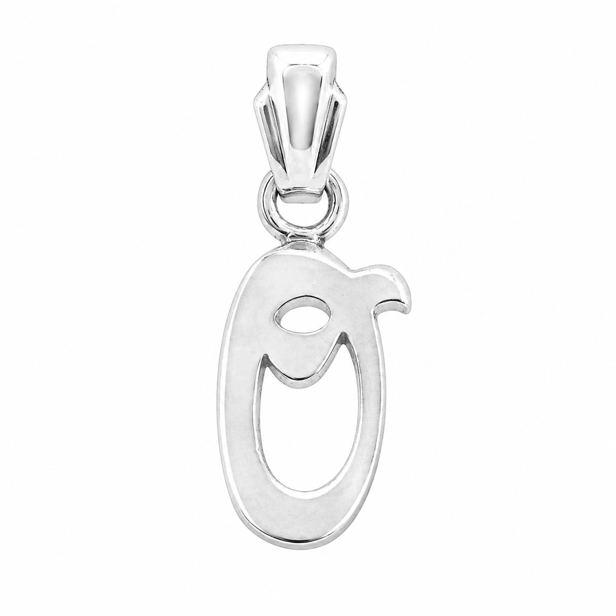 925 Sterling Silver Dainty Initial Charm Pendants-SPP00097