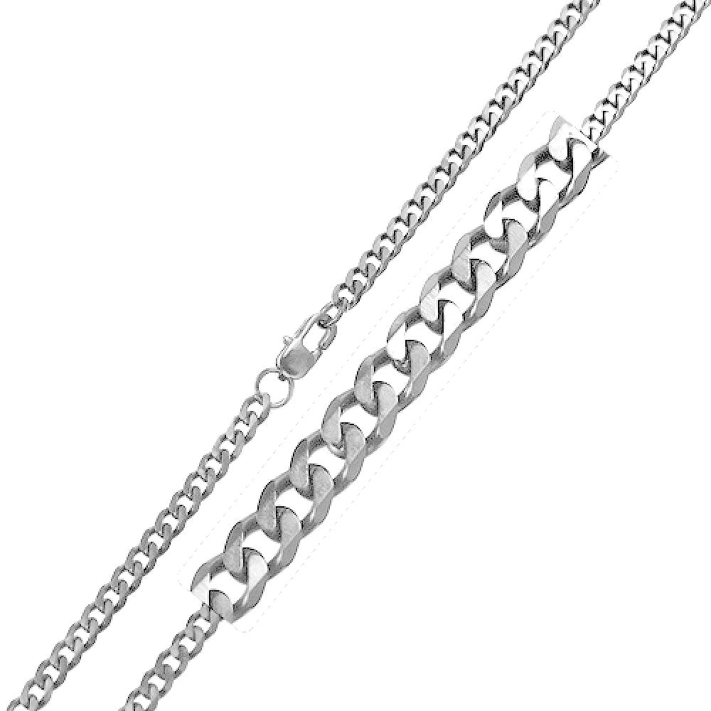 Plated Stainless Steel 3.5 MM Cuban Link Chain Necklace - SSC037
