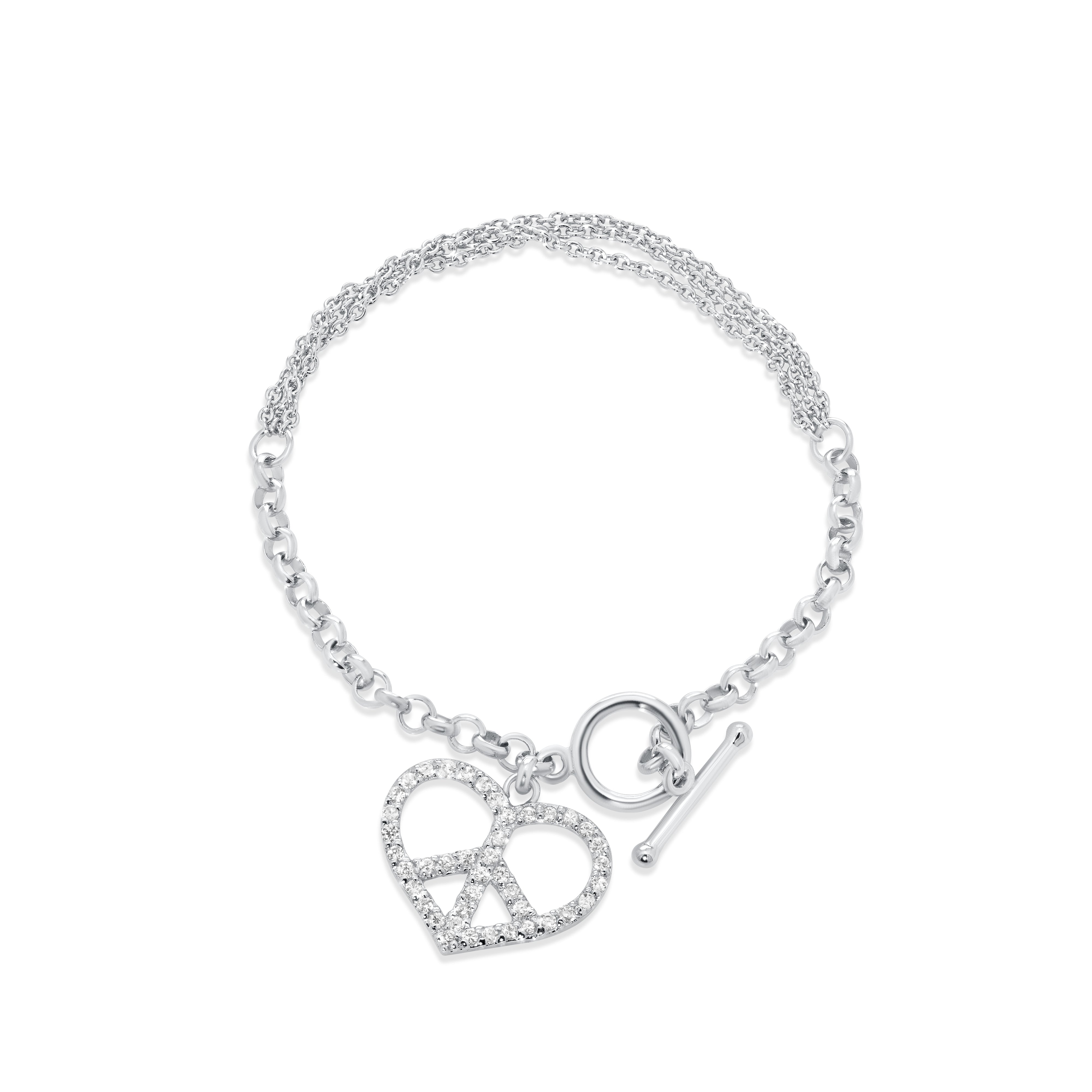 Pulsera de tenis de plata de ley 925 rodiada con piedra baguette de 4,8 mm - STB00627