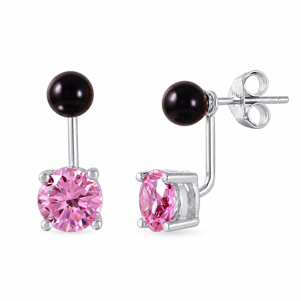 #Birthstone_October - Pink Tourmaline
#Color_Black