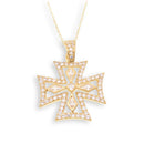 Collar con colgante de perlas chapadas en rodio de plata 925 - STP00929