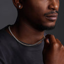 Collar o pulsera de tenis con circonitas cúbicas de 4 mm en plata de ley 925 bañada en oro - STP01676GP