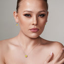 Rhodium Plated 925 Sterling Silver CZ Round Birthstone Lever Back Set - STS00487