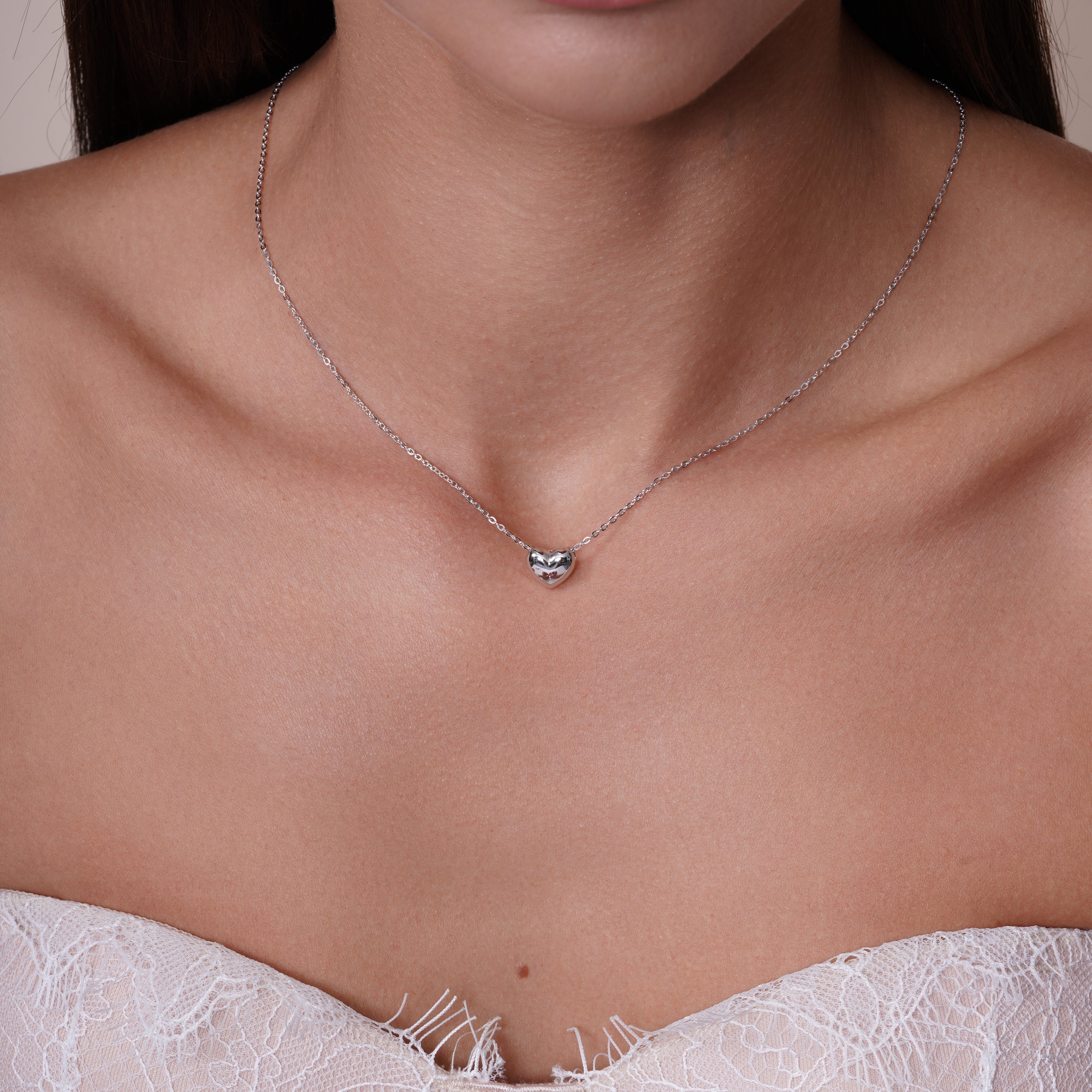 Collar ajustable de trébol de cuatro hojas de 11,2 mm en plata de ley 925 rodiada - GMN00233