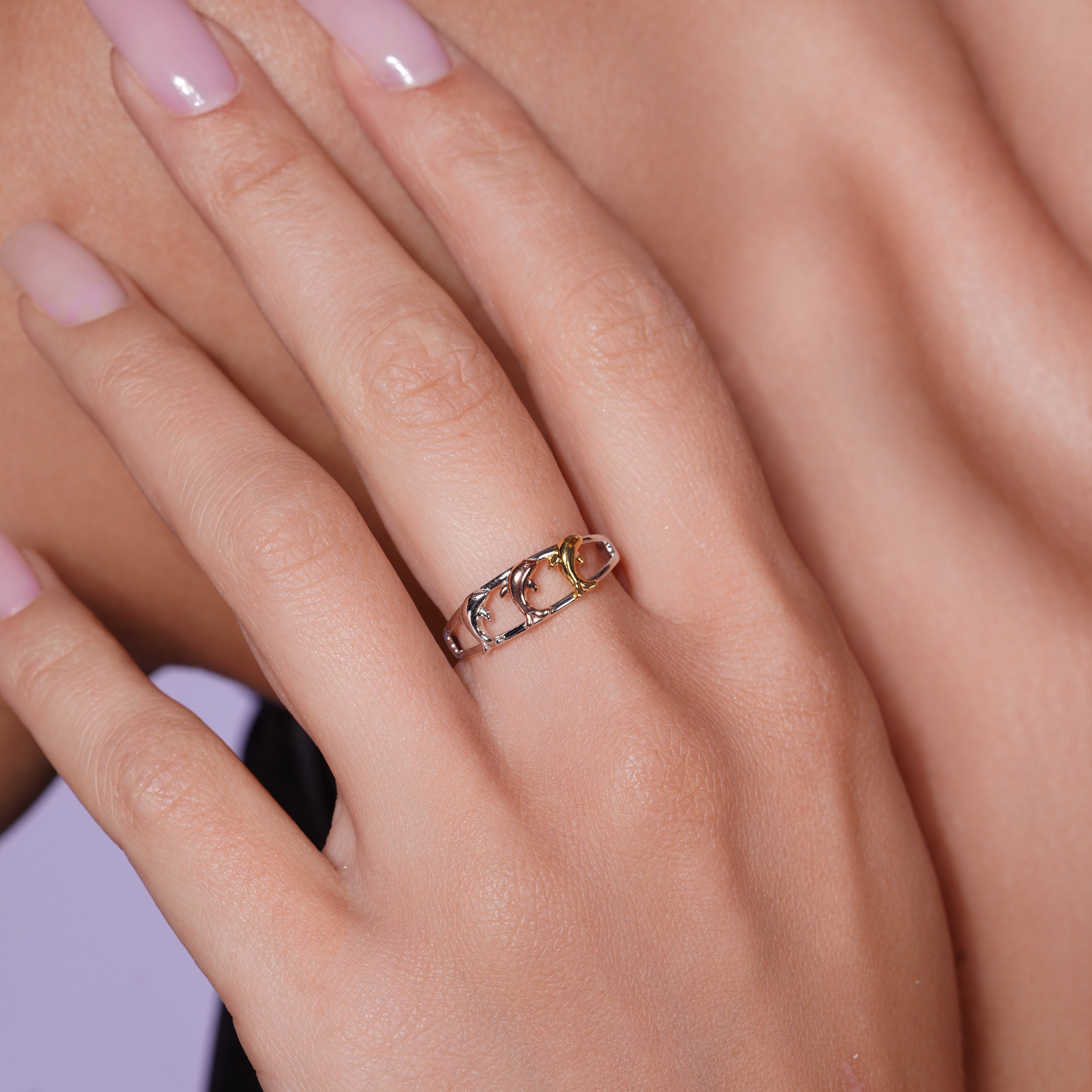 Anillo de águila octagonal con corte de diamante para hombre, de plata de ley 925 rodiada, de 18,9 mm x 18,3 mm - GMR00424