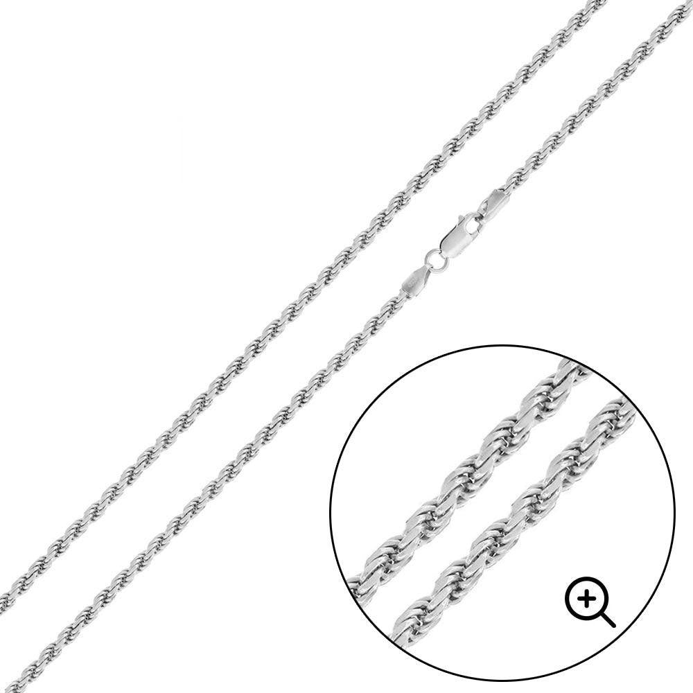 925 Sterling Silver Flex Rope Chain or Bracelet