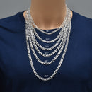 Pulsera y cadena Figaro 150 con talla de diamante de 5,6 mm - CH637