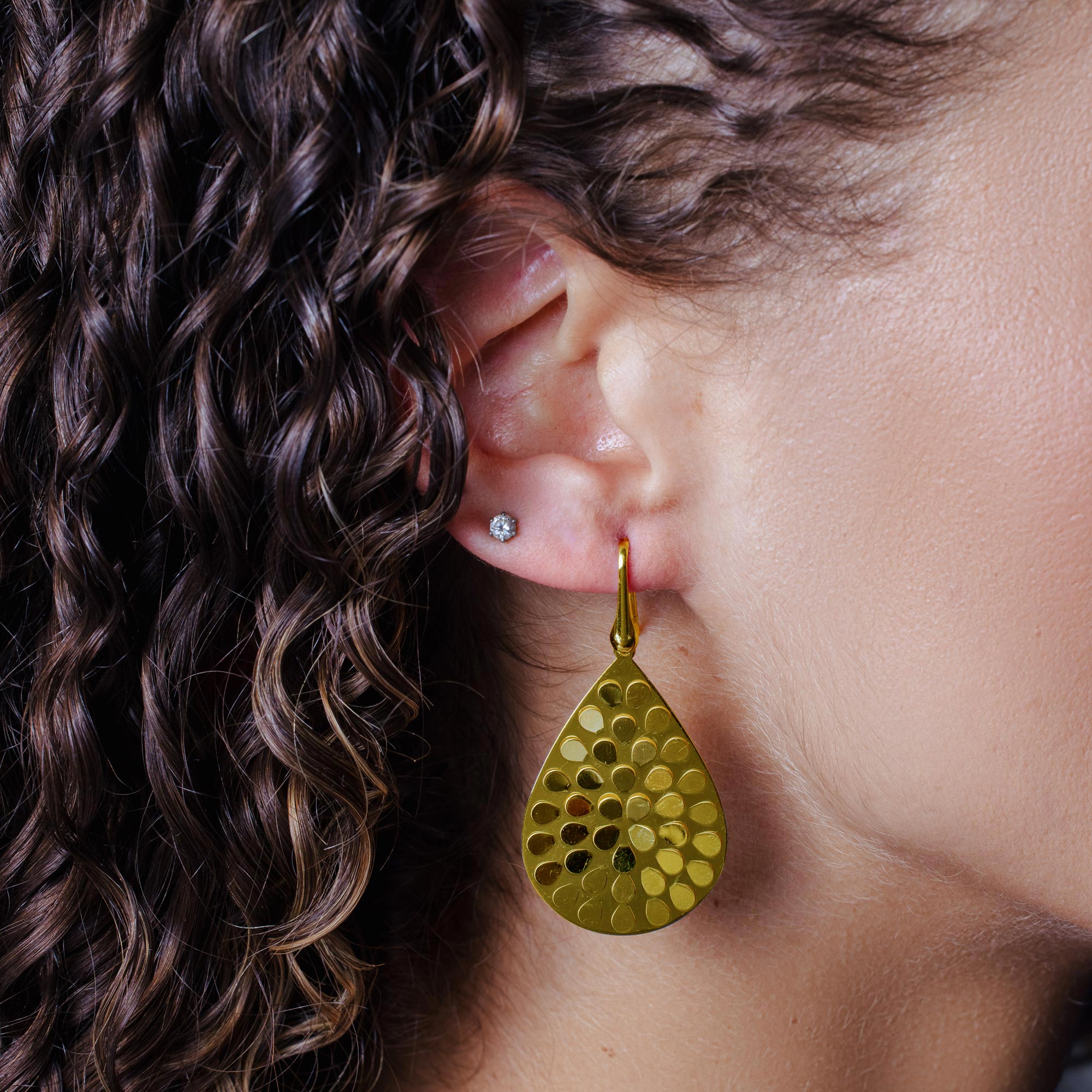 925 Sterling Silver Pear Shaped Italian Earring - ECE00013 | ECE00016