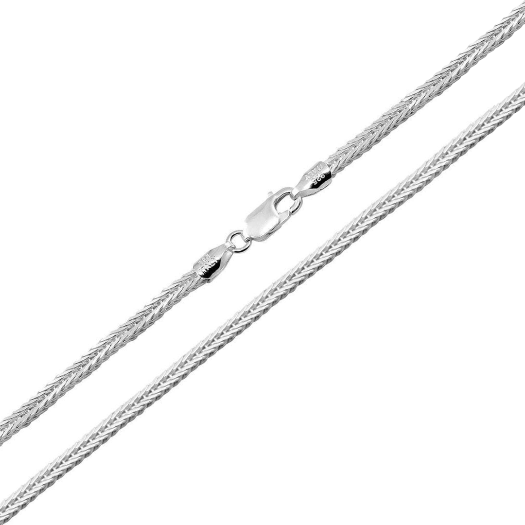 925 Sterling Silver Foxtail Chain