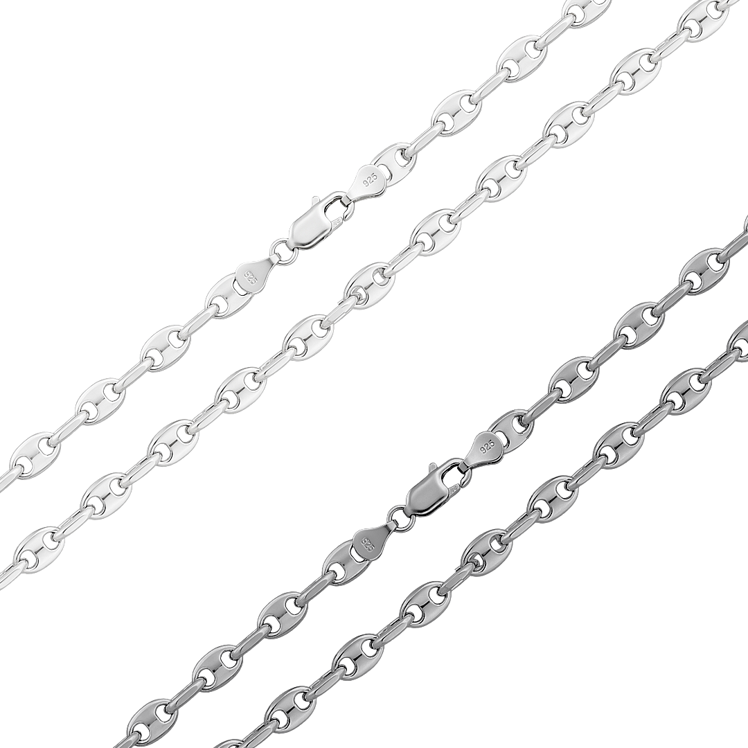 925 Sterling Silver Marina Chain Or Bracelet