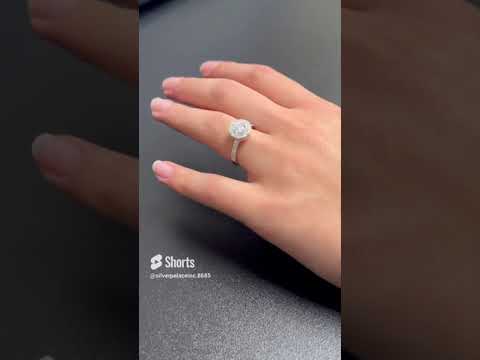 Make a statement and take the plunge with this exhilarating Silver 925 Rhodium Plated Spinning Engagement CZ Encrusted Ring. Its sparkling Cubic Zirconia stones encrusted on the striking silver body offer a tantalizing mix of thrill and glamour. Dare to shine! Finish Nickel Free Rhodium Plated Metal 925 Sterling Silver Top of the Ring Width 9.6mm