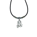 Collar de goma "Doble Felicidad" en plata de ley 925 con caracteres chinos - SPN00002