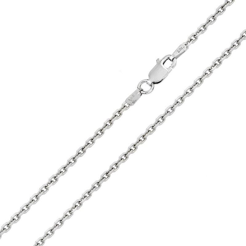 Silver 925 Diamond Cut Cable Rolo 050 Chains 1.7mm - CH710 | Silver Palace Inc.