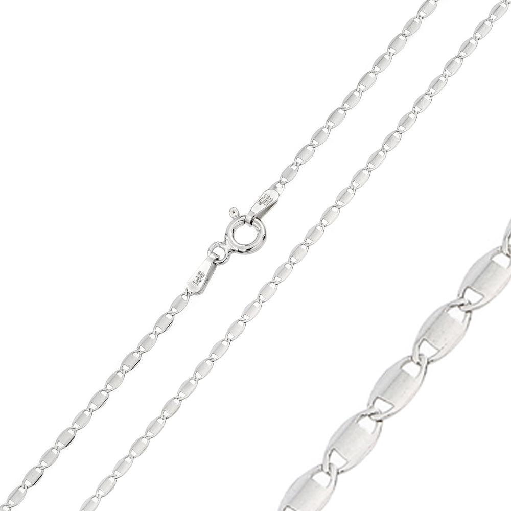 Silver 925 Rhodium Plated Confetti 030 Chain 1.6mm - CH118 RH | Silver Palace Inc. #plating_rhodium
